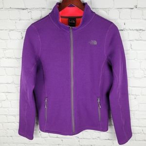 THE NORTH FACE | knit fleece lined mock neck zip jacket